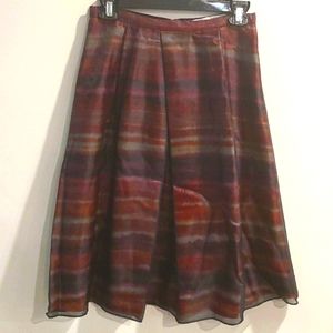 Mossiac Layered Skirt with pleats